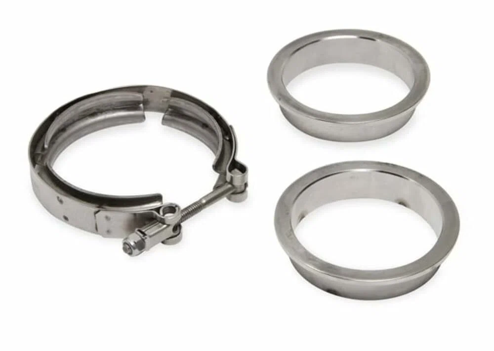2.5_ Exhaust Hooker V-Band Clamp w_ S_S Flanges 41171HKR